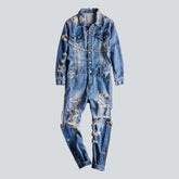 Lockerer Jeans-Overall im Used-Look für Herren